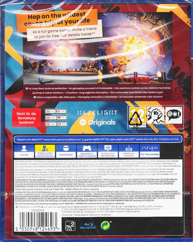 It Takes Two - PS4 / PlayStation 4 - Neu & OVP - EU Version 5030948124693|  eBay