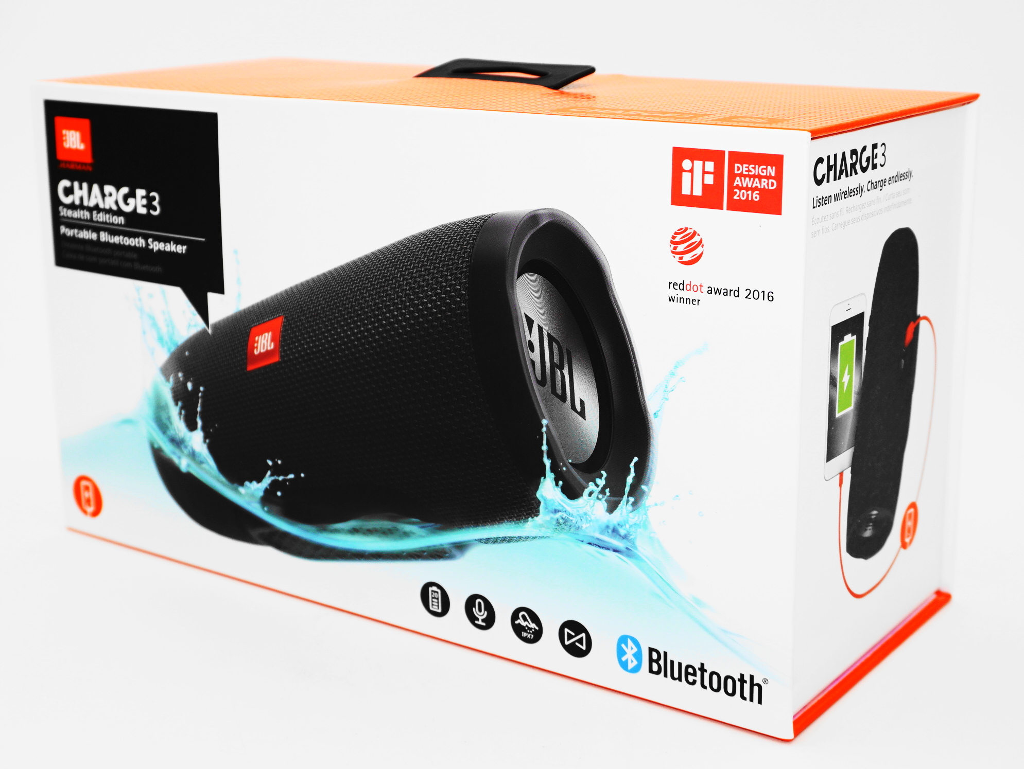 Wie Laut Ist Die Jbl Charge 3 JBL Charge 3 Stealth Edition - Bluetooth Lautsprecher / Speaker - Neu