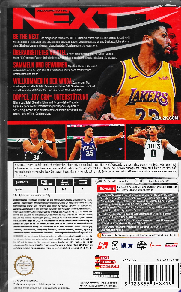 Nintendo Switch NBA 2K20 Amazon.com: NBA 2K20 Nintendo Switch : Video Games