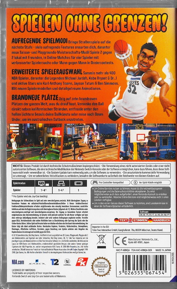 NBA2K Street 2Nintendo SwitchNew & BoxedUSK German Version eBay